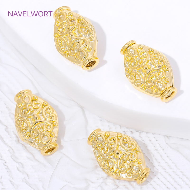 18K Gold Plated Oval Loose Bea – обзор и цена Art Craft Making